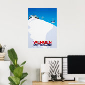 Wengen Ski Resort Schweiz Poster (Heimbüro)