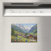Wengen Switzerland Travel Magnet (In Situ (Geschirrspüler))