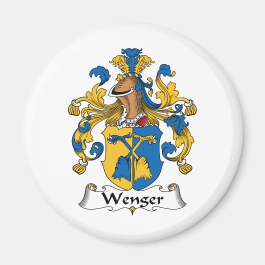 Wenger Familienwappen Magnet (Vorne)