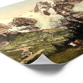 Wengern, Monch und Eiger, Berner Oberland, Schweiz Poster (Ecke)