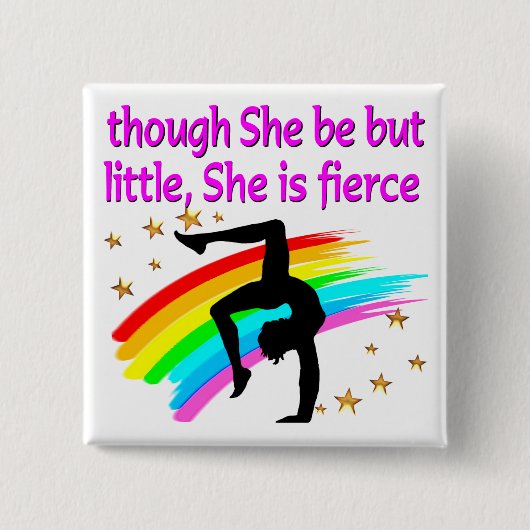 WENIG, ABER FIERCE GYMNAST BUTTON (Vorderseite)