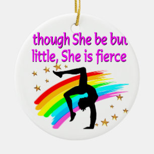 WENIG, ABER FIERCE GYMNAST KERAMIKORNAMENT