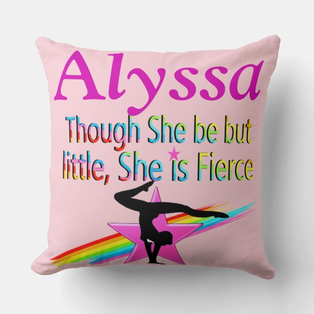 WENIG, ABER FIERCE GYMNASTICS PILLOW KISSEN (Vorderseite)