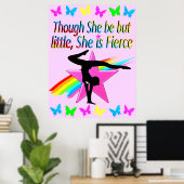 WENIG ABER FIERCE RAINBOW GYMNASTICS DESIGN POSTER (Heimbüro)