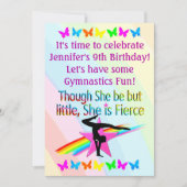 WENIG, ABER KLEINE GYMNASTIK-EINLADUNG EINLADUNG (Vorderseite)