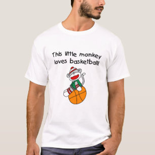 Wenig Affe-Liebe-Basketball T-Shirt