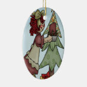 Wenig Annie-Weihnachten Keramikornament (Rechts)