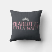 Wenig Baby-Geburts-Notfall Prinzessin-New Kissen (Rückseite)