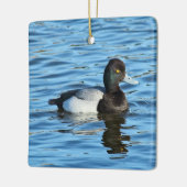 Wenig Bergente - Bluebill Ente Drake Keramikornament (Links)