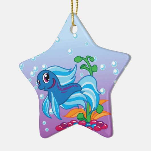 Wenig Betta Keramik Ornament (Links)