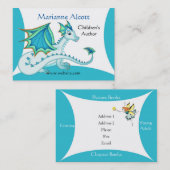 Wenig blaue Drache-Visitenkarte Visitenkarte (Vorne/Hinten)