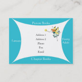 Wenig blaue Drache-Visitenkarte Visitenkarte (Rückseite)