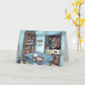 Wenig blaue Land-Küche Karte (Gelbe Blume)