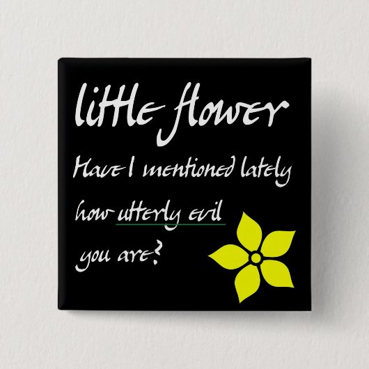 Wenig Blume Button (Vorderseite)