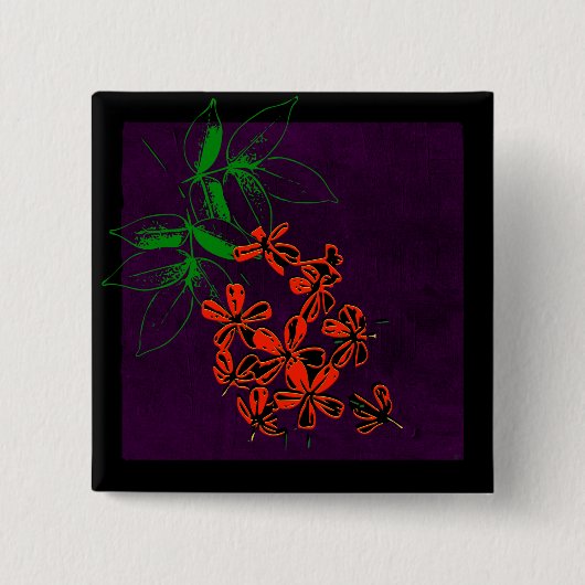 Wenig Blume Button (Vorderseite)