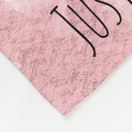 Wenig Blumen-Rosa-Rosen-St. Therese Fleecedecke (Ecke)