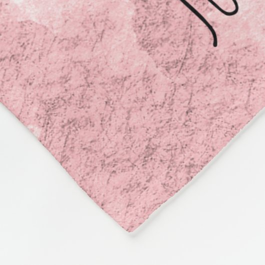 Wenig Blumen-Rosa-Rosen-St. Therese Fleecedecke (Ecke)