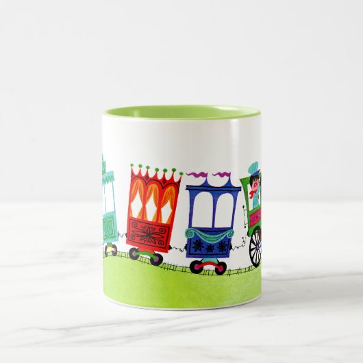 Wenig Choo Choo Zweifarbige Tasse (Mittel)