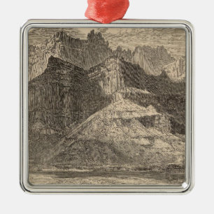 Wenig Colorado-Mund Ornament Aus Metall