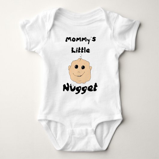 Wenig das Nugget-Shirt der Mama Baby Strampler (Vorderseite)