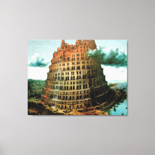 "Wenig" das Pieter-Bruegels Turm von Babel Leinwanddruck