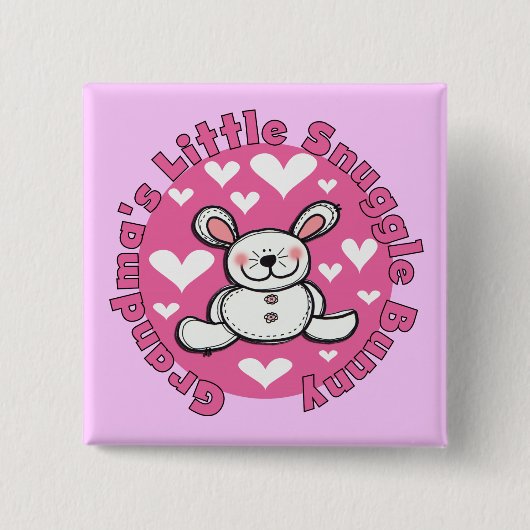 Wenig der Snuggle-Häschen der Großmutter Button (Vorderseite)