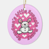 Wenig der Snuggle-Häschen der Großmutter Keramik Ornament (Links)
