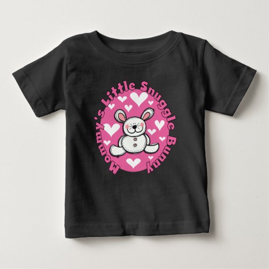 Wenig der Snuggle-Häschen der Mama Baby T-shirt (Vorderseite)