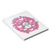 Wenig der Snuggle-Häschen der Mama Notizblock (angewinkelt)