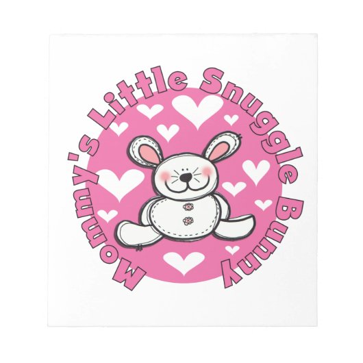 Wenig der Snuggle-Häschen der Mama Notizblock (Vorderseite)