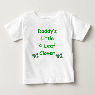 Wenig des Vatis 4 Blatt-Klee Baby T-shirt