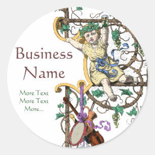 Wenig deutscher Wein-Amor Rheins Mosel Runder Aufkleber