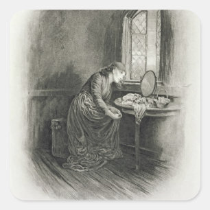Wenig Dorrit, von 'Charles Dickens: Ein Klatsch Quadratischer Aufkleber