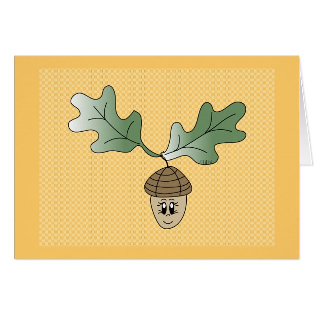 Wenig Eichel-Karte (Vorderseite (Horizontal))