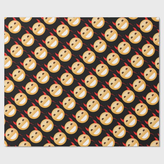 Wenig Emoji Teufel Geschenkpapier (Flach)