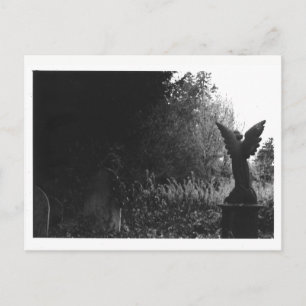 Wenig Engels-Statue-alte Friedhofs-Postkarte Postkarte