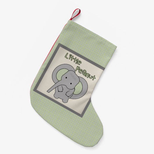 Wenig Erdnuss Kleiner Weihnachtsstrumpf (Vorderansicht (hängend))