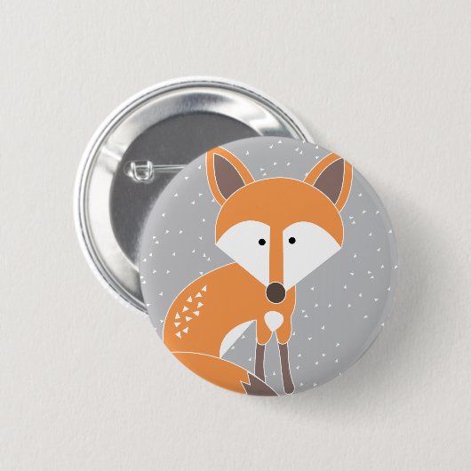 Wenig Fox Button (Vorne & Hinten)