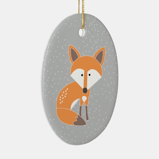 Wenig Fox Keramik Ornament (Rechts)