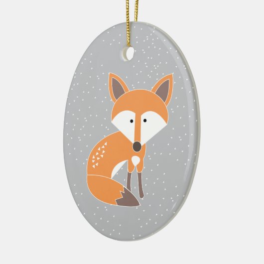 Wenig Fox Keramik Ornament (Links)