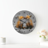 Wenig Fox-Liebe Große Wanduhr (Zuhause)