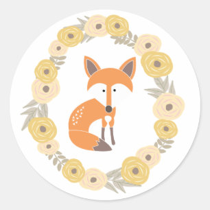 Wenig Fox Runder Aufkleber