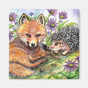 Wenig Fox und Igel Magnet