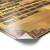 Wenig gegen Angst Fotodruck (Ecke)