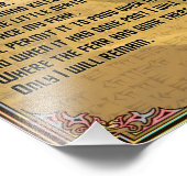 Wenig gegen Angst Shai Hulud und Fremen Text Fotodruck (Ecke)