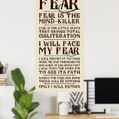 Wenig gegen Angst v2 Poster (Heimbüro)