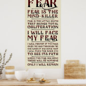 Wenig gegen Angst v2 Poster (Küche)