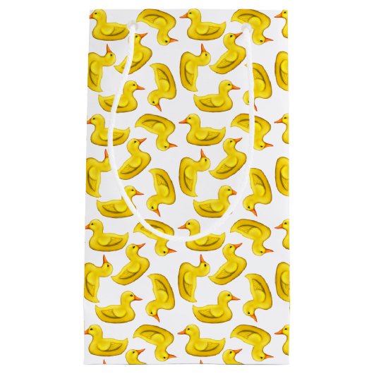 Wenig Gelb-Gummi duckt Geschenk-Tasche Kleine Geschenktüte (Vorderseite)