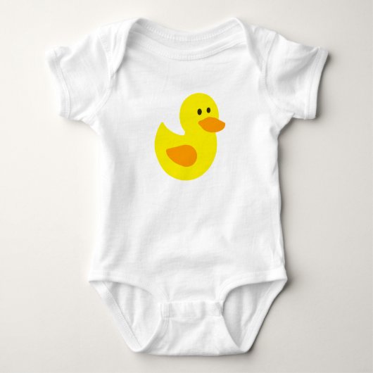 Wenig gelbes Ducky Baby Strampler (Vorderseite)