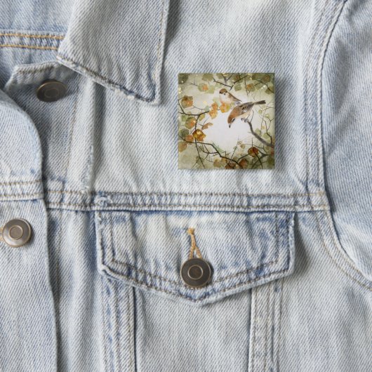 Wenig Geschöpf-Stier-köpfiges Shrikes Button (Beispiel)